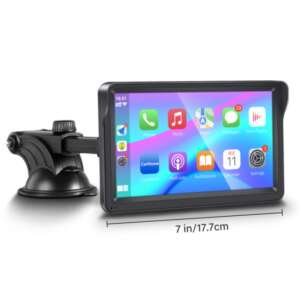 ILIKE P707 7 inch Android car radio with Carplay, 1024x600 IPS touchscreen, Bluetooth 5.0, Mirror Link, and a suction cup mount - Car electronic