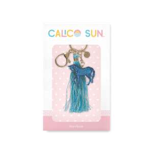 Calico Sun Egyszarvú Kulcstartó - Kék