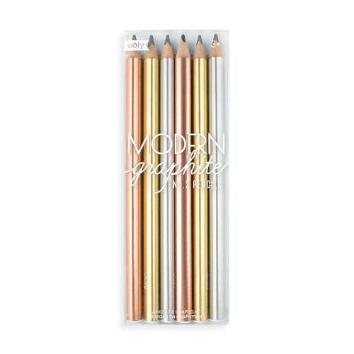 Modern grafit ceruzák - 6 db-os készlet