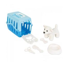 Pilsan My Cute Pet playset with puppy, carrier, bowl, bone, comb, and scissors - Nonbrand Plush Toy