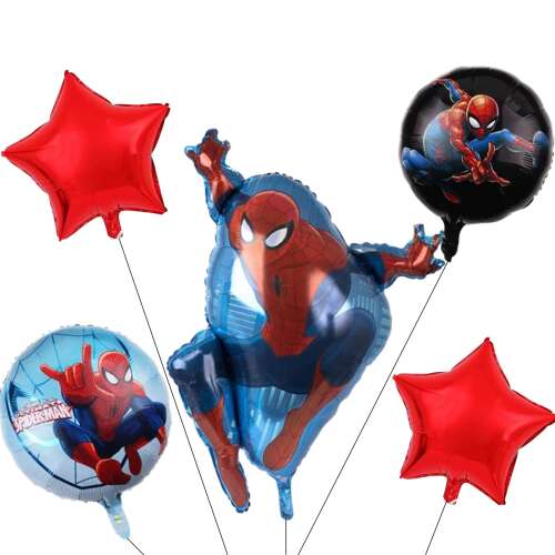 Csokor 5 fólia lufi Spiderman KidMania, Pókember, ® 70 X 45 cm
