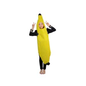 Banana KidMania® yellow banana costume for kids, universal size 3 years+ - KidMania Costume for Kid