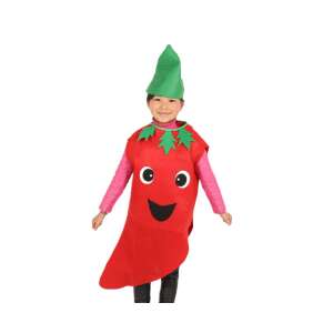 KidMania® Red Pepper Costume for Kids, Red, Universal Size 3 Years+ - Costume for Kid