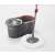 Pepita Spin Mop 360 degree rotating mop set with bucket and handle, grey