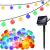 Solar garden light string, 7 m, 50 bulbs, multicoloured light 138412747
