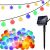 Gardlov 50 LED solar string lights with multi-colored globe bulbs
