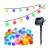 Solar powered string lights with 50 colorful bulbs, 7 meter long, perfect for garden decoration