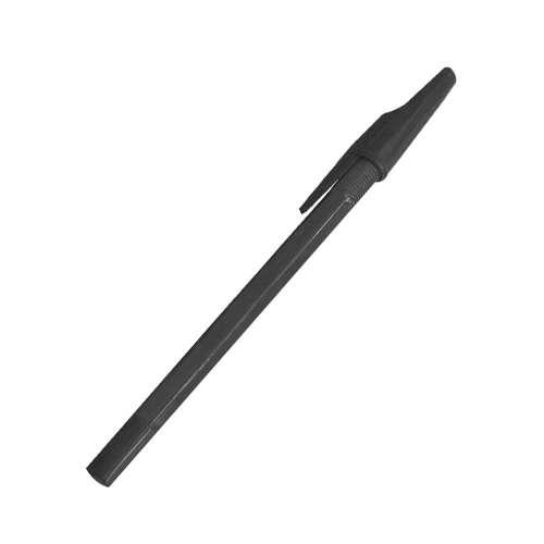 Kugelschreiber 0,5mm Sechskantgehäuse mit Kappe bluering® flash, Schreibfarbe schwarz