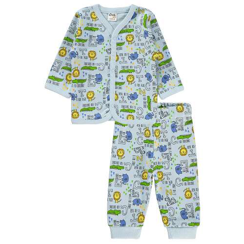 Civil Állatos kék baba pizsama