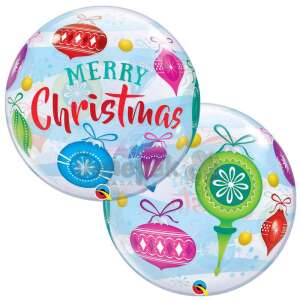 Karácsonyfadísz Mintás Buborék Lufi, 56 cm