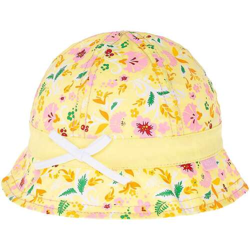 Kitti Pinkvirágos sárga kislány kalap
