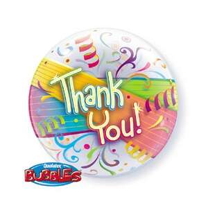 Qualatex Bubbles - Köszönet Lufi - Buborék - 56cm