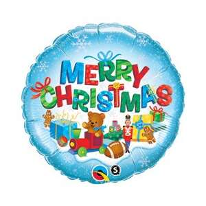 Merry Christmas - Karácsonyi Ajándékok Fólia Lufi, 46 cm