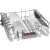 Bosch SMI4HTS00E dishwasher upper basket with dishes and glasses