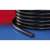 Black high pressure spiral hose, 32mm diameter, 30m length, coiled