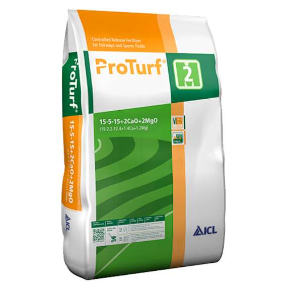 ProTurf gyepműtrágya 15+06+15+2,5MgO+7CaO/2M/25kg/30g-m2/830m2/50...
