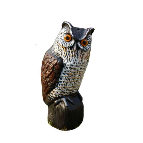 Motion sensor owl with sound, 20x18x43 cm, R025