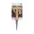 Nature brand handheld planting tool with wooden handle and stainless steel tip, 3 cm diameter, 16 cm handle, 28 cm length, for planting bulbs, seedlings, and small plants