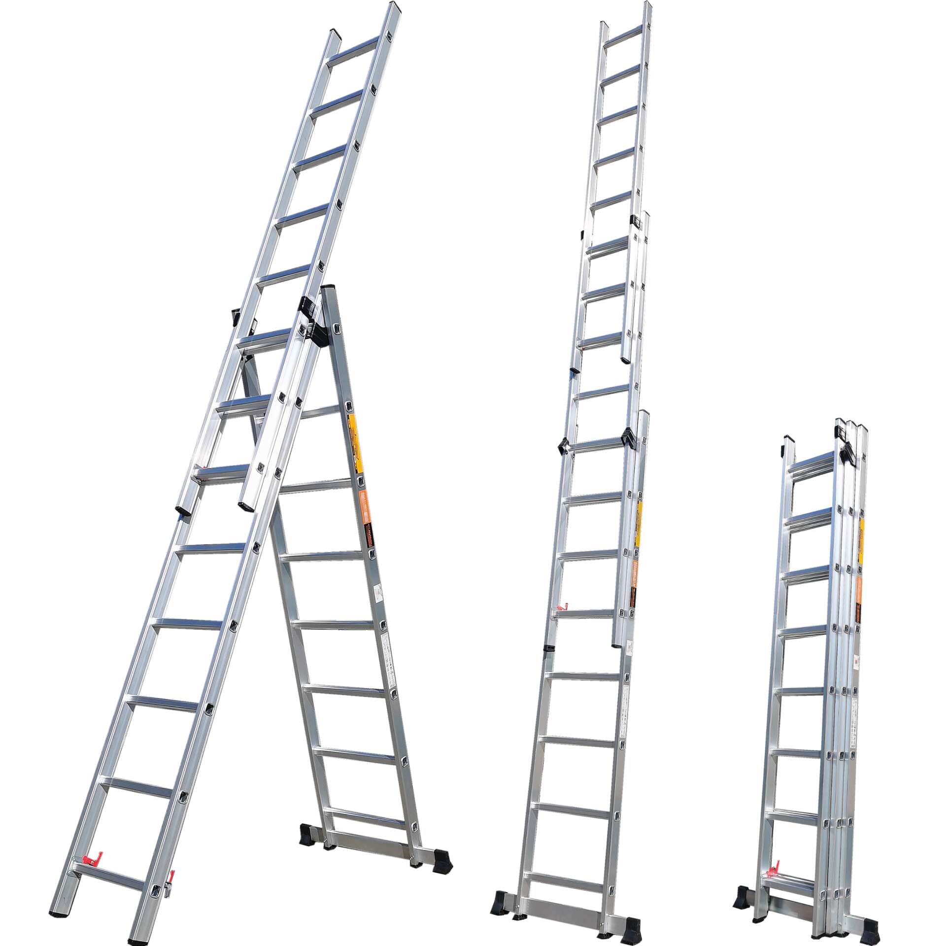 Pepita 3 részes alumínium Létra, 24 fok, 4,8m