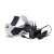 PowerA PlayStation 5 DualSense Twin Charging Station, white and black, charging two controllers, with power adapter