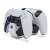 PowerA PlayStation 5 DualSense Twin Charging Station, white and black, charging two controllers