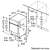 Bosch SPI6YMS14E Geschirrspüler Abmessungen, Installationsdiagramm