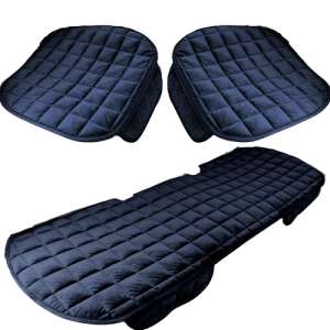 Universal car seat cover set, front and back seats, with pockets, non-slip, waterproof, washable, black - Car seat cover