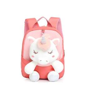 Pink unicorn plush backpack for kids, perfect for preschool or kindergarten - Preschool Backpack, Bag