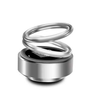 Solar powered car air freshener, silver, 360 degree rotation - Car Air Freshener