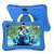 ILIKE K7 7 inch WiFi tablet with blue case, front and back view