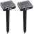 2-piece Solar-Powered Mole Repellent Set, 38 x 9.3 x 7.8 cm 95342897