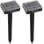 2-piece Solar-Powered Mole Repellent Set, 38 x 9.3 x 7.8 cm 95342897