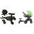 Ikonka babakocsi Testvérfellépő max. 25kg, 55x33x36cm - Fekete 119170897