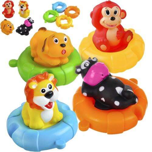 Fürdőjáték készlet gyermekek számára 4 állatfigurával