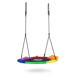 Neo-Sport Swingo XXL Fészekhinta párnával, 110cm, 150kg, vízálló - Színes