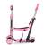 Ricokids Todi Rosa Roller mit Sitz und Schiebegriff Seitenansicht