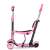 Ricokids Todi Rosa Roller mit Sitz und Schiebegriff Seitenansicht