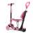 Ricokids Todi Roller in Pink, 3-in-1-Roller mit Sitz, Schiebegriff und Roller-Modus