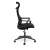 Sofotel Labi Black Office Chair: Side view showcasing ergonomic design and mesh back.
