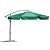 Plonos 350cm zeleni suncobran s kliznim ramenom, 8-dijelni, pogled pod kutom