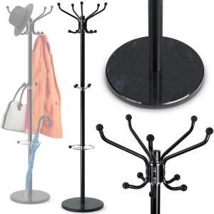 Raft Massido cu bază de marmură, 176 cm, capacitate de încărcare 20 kg - Negru