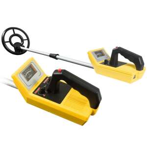 Detector de metale Kobra Tector CT-1061, galben, cu bobină de căutare și panou de control - Detectoare de metale