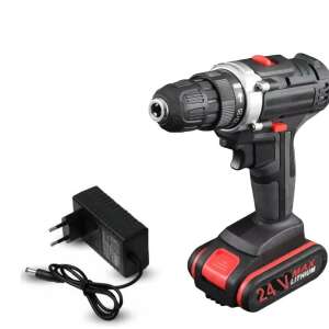 Metkai Akkumulátoros furó-csavarozó gép, 24V, fekete