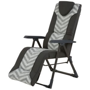 Patio Mijas Plus összecsukható kerti szék lábtartóval, állítható háttámlával és fejtámla párnával. - Patio