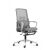 Ergonomikus szürke irodai szék állítható fejtámlával és deréktámasszal