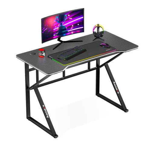 Gamer asztal  minőségi Számítógépasztal  Hero 1.6 Fekete