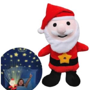 Christmas Santa Claus plush toy with star projector, night light for kids - Night Light, Projector