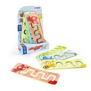 Írás gyakorló lapok, írás előkészítő játék gyerekeknek, 4 db, mosható, Miraculo - Miniland