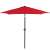 Springos 250 cm-es piros dönthető kerti napernyő kurblival