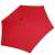 Springos 250 cm crveni nagibni suncobran s ručkom, prikazuje vrh nadstrešnice